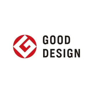 Good Design Awardのロゴ。Gの文字とデザインのシルエット